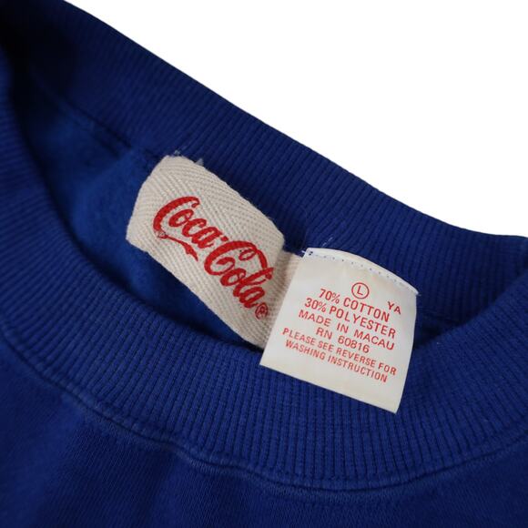 Vintage 90s Coca Cola Spellout Short Sleeve Sweatshirt - Picture 6 of 9